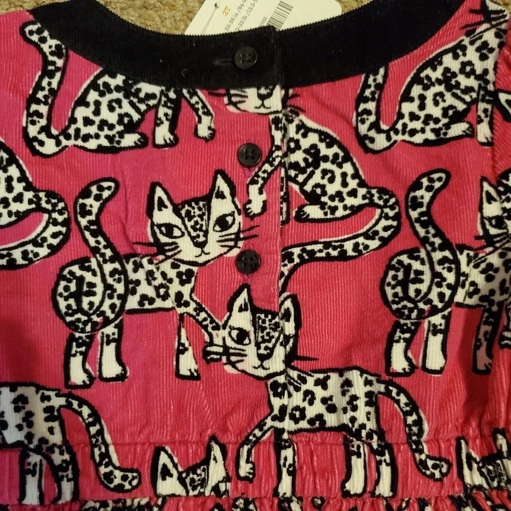 NWT Gymboree Toddler Girl Leopard Cat Dress 2T